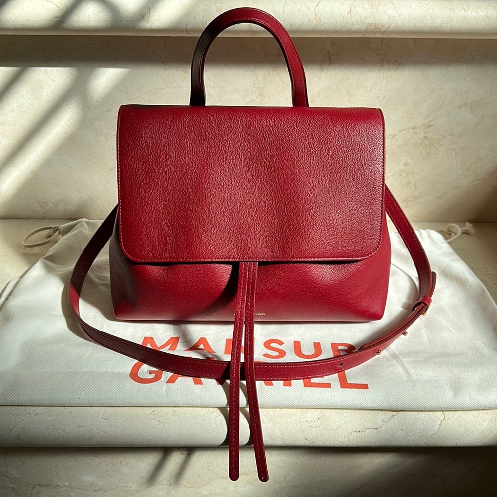 Authentic Mansur Gavriel Soft Lady Bag in Cherry